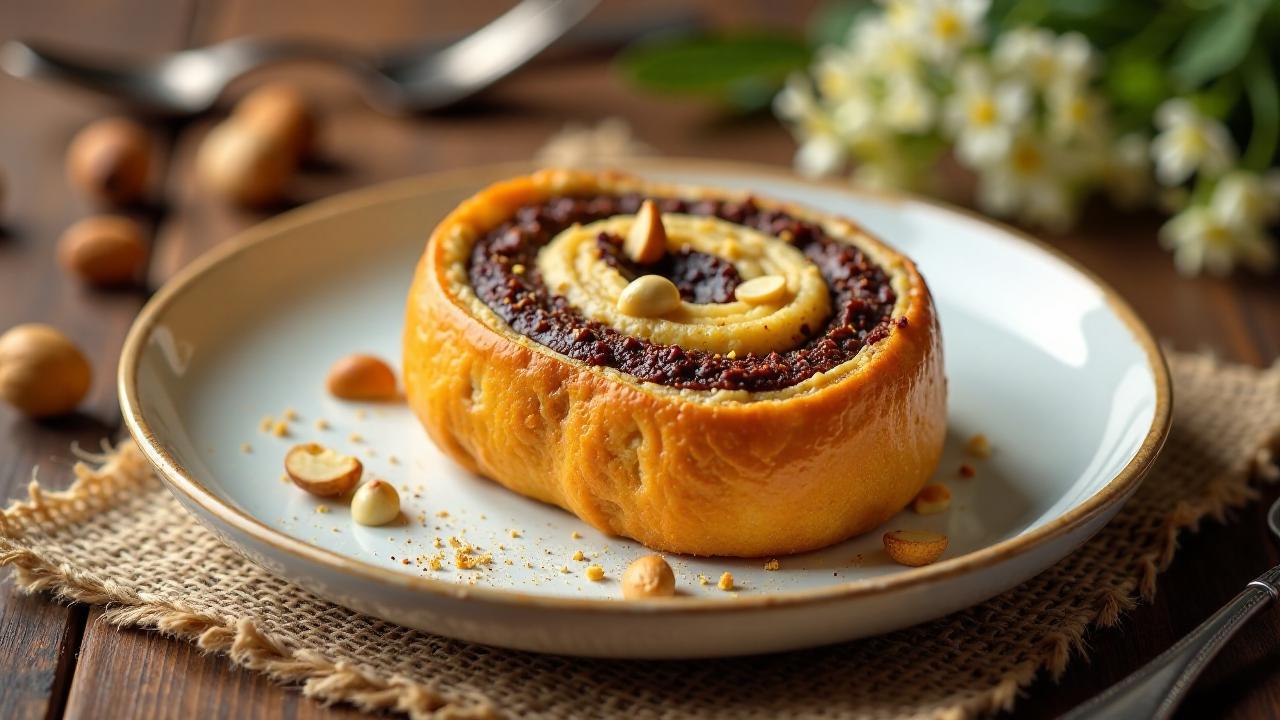 Brioche-Babka mit Nüssen