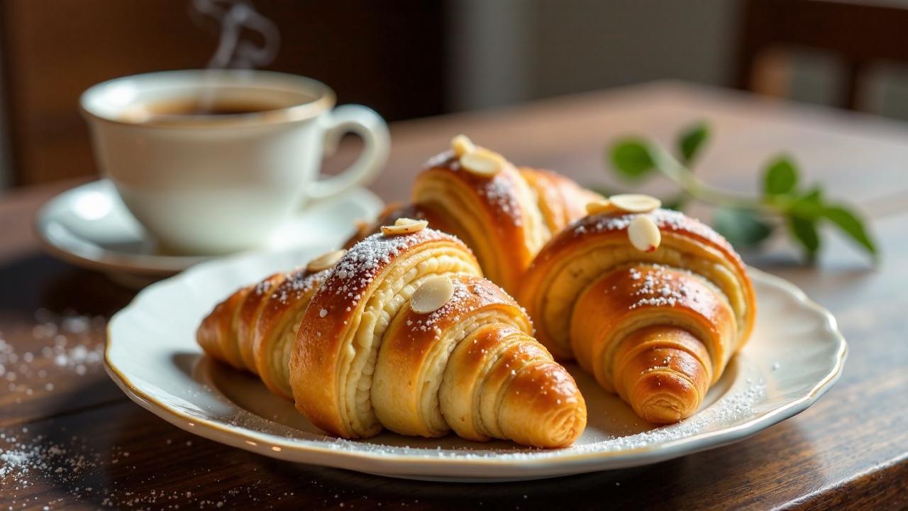 Brioche-Mandelcroissants