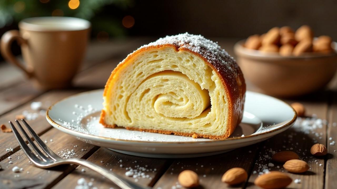 Brioche-Mandelstollen