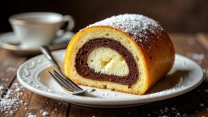 Brioche-Rollkuchen