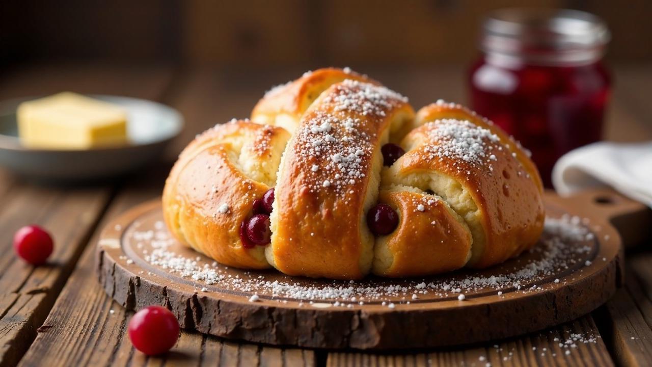 Brioche mit Cranberries