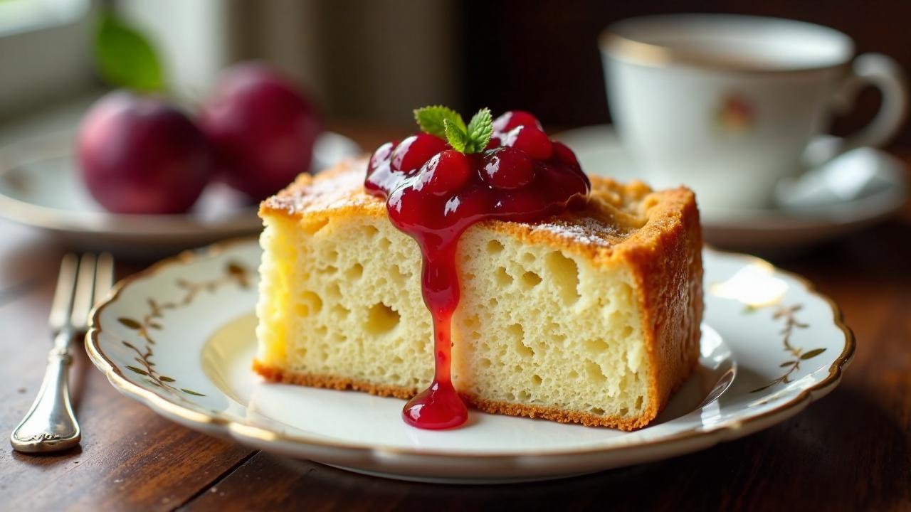 Brioche mit Pflaumenmus