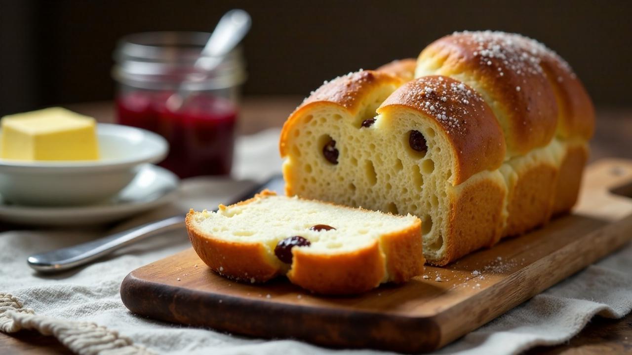 Brioche mit Rosinen