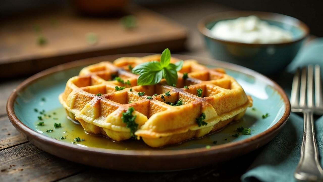 Broccoli-Cheddar-Waffeln