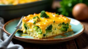 Broccoli Casserole with Cheddar