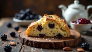 Brombeer-Mandel-Scones