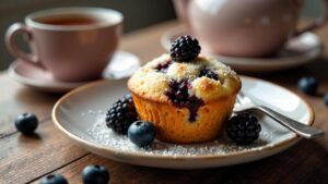 Brombeer-Vanille-Muffin-Tops