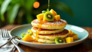 Brotfrucht-Kokos-Pfannkuchen