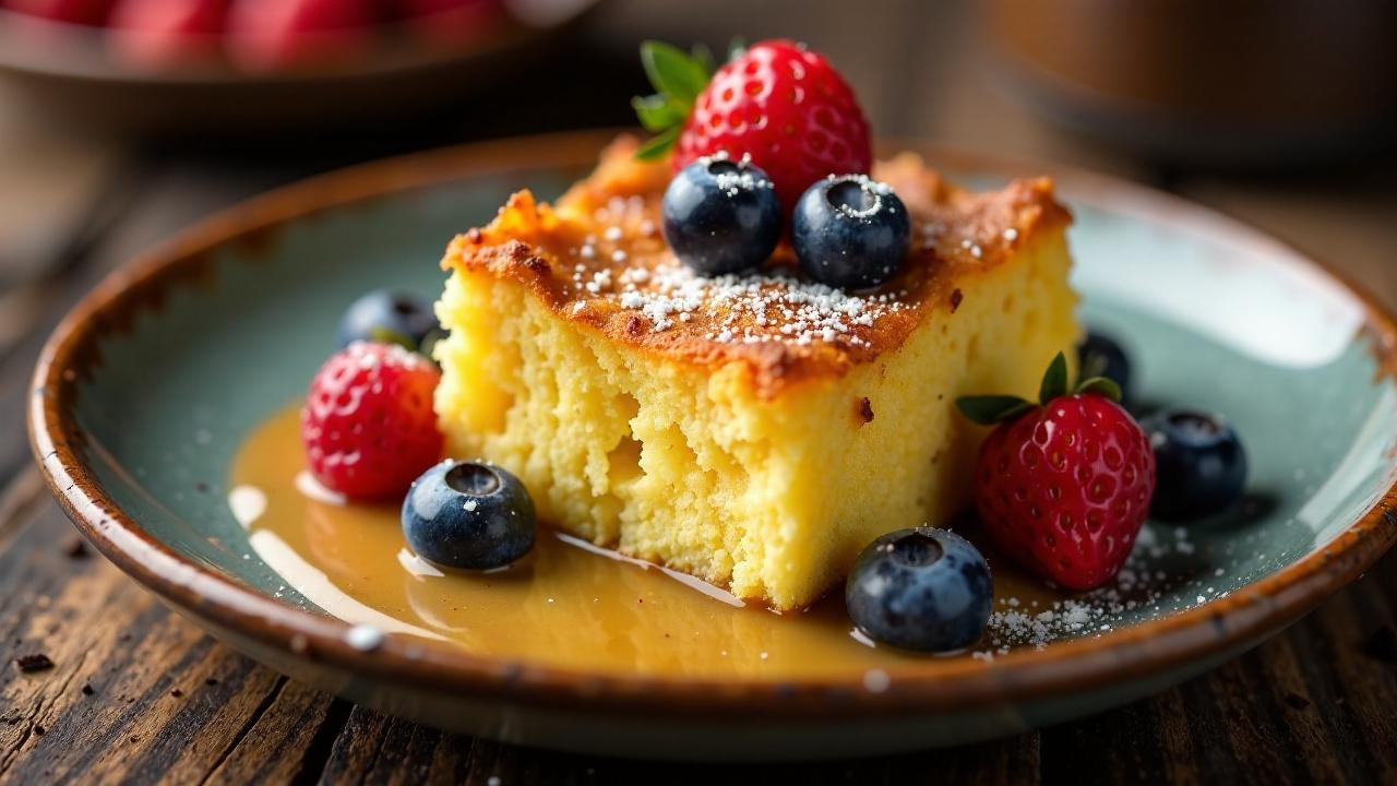 Brotpudding mit Vanillesoße