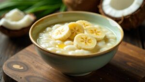 Bubur Sumsum (rice flour porridge)