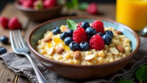 Buchweizenbrei mit Wildfrüchten