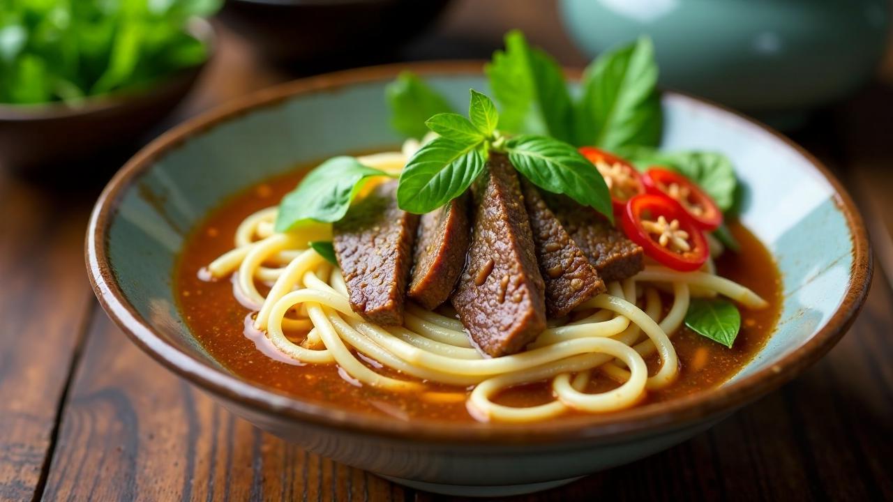 Bun Bo Hue mit Garnelenpaste