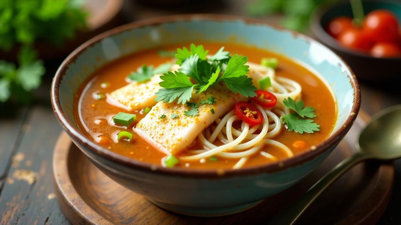 Bun Mam (Fermentierte Fisch-Reisnudelsuppe)