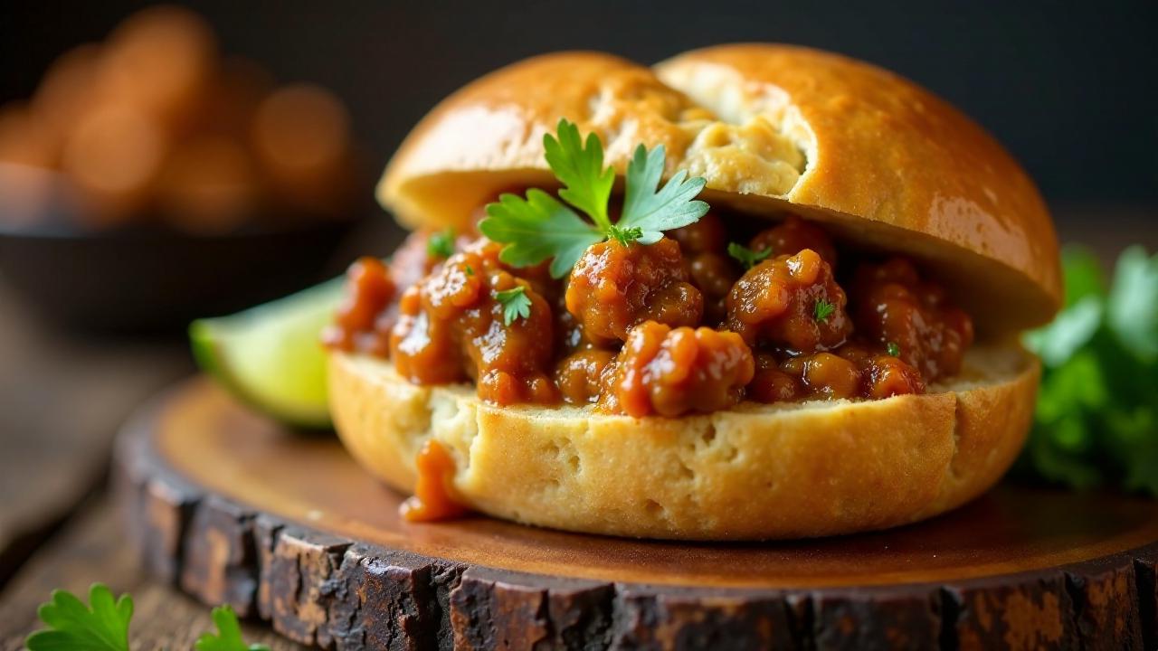 Bunny Chow mit Rindfleisch-Curry