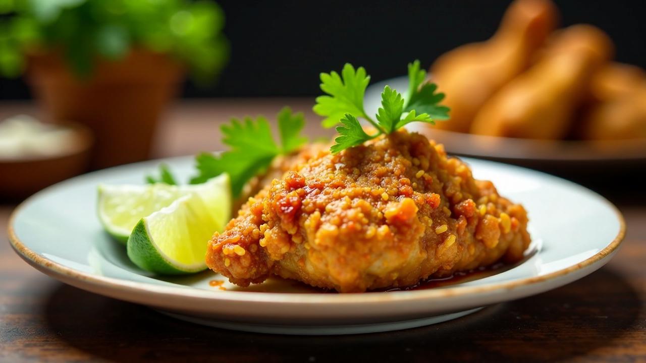 Burmese-style Fried Chicken – Frittiertes Huhn