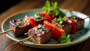 Bush Tomato Beef Skewers