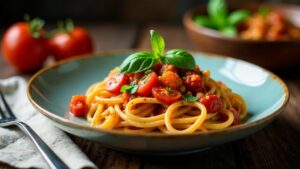 Bush Tomato and Basil Pasta