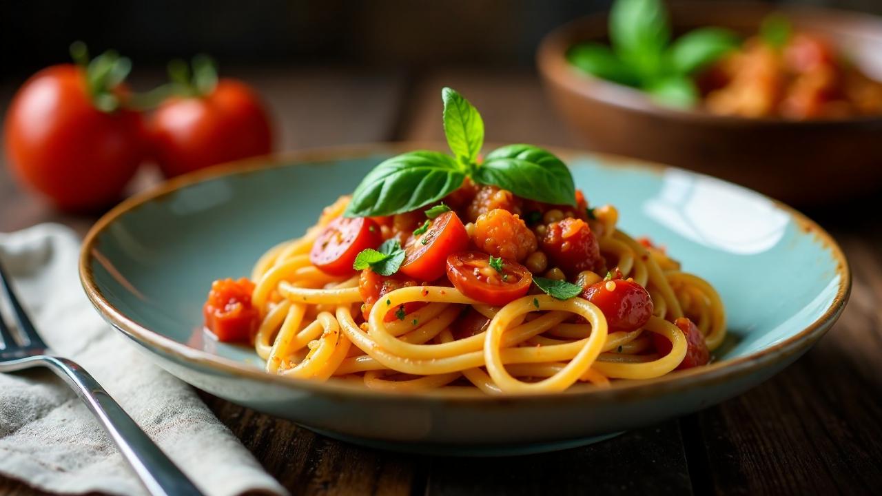 Bush Tomato and Basil Pasta