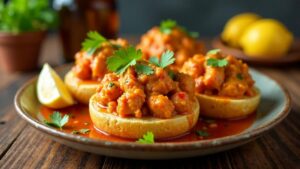 Butter Chicken Bagels