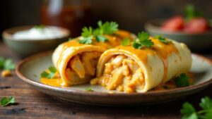 Butter Chicken Burritos