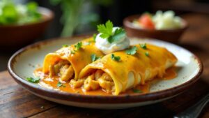 Butter Chicken Enchiladas