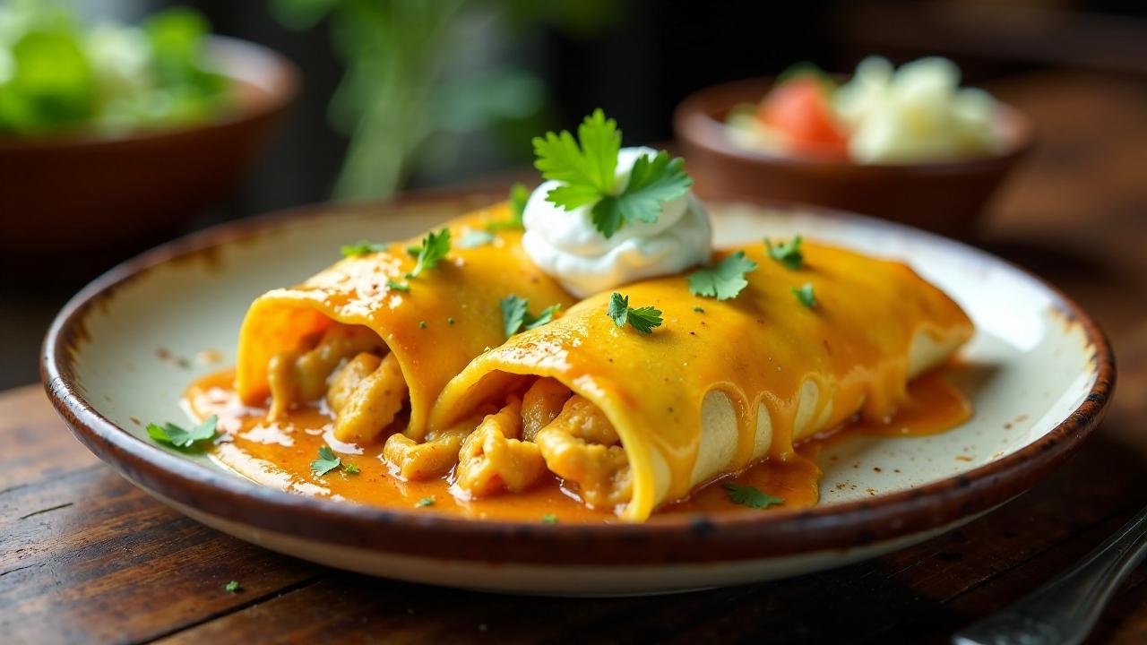 Butter Chicken Enchiladas