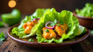 Butter Chicken Lettuce Wraps