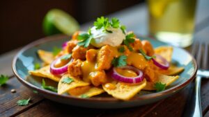 Butter Chicken Nachos