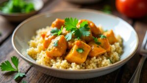 Butter Chicken Quinoa Bowl