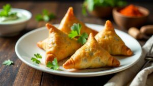 Butter Chicken Samosas