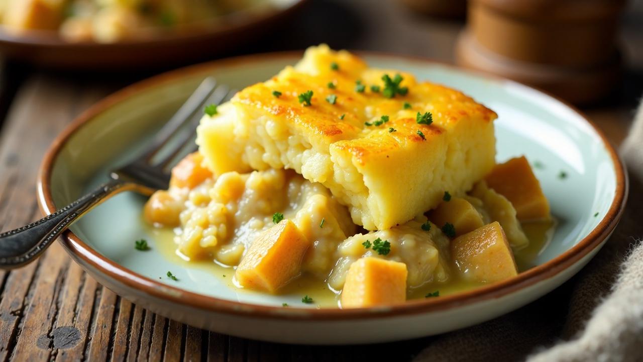 Butter Chicken Shepherd's Pie