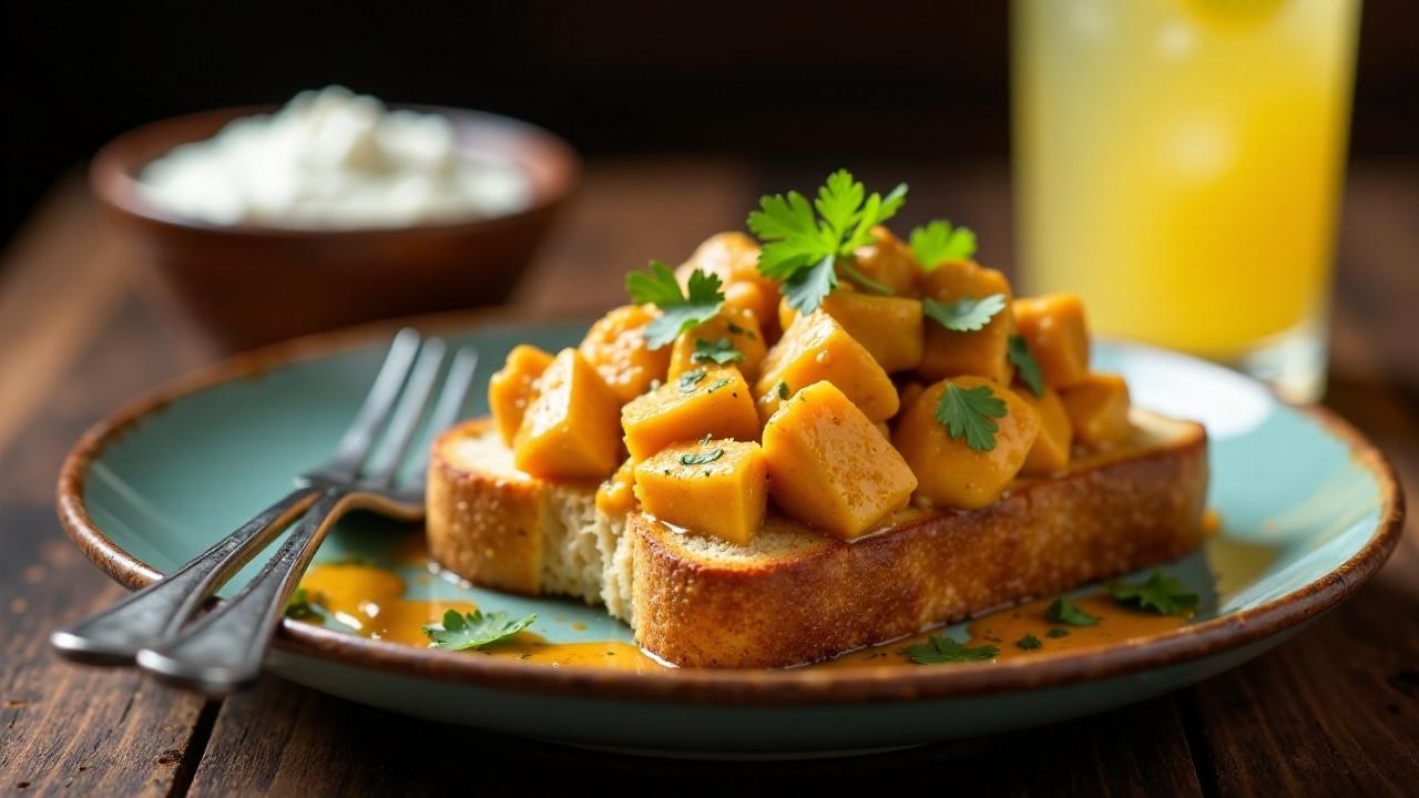 Butter Chicken Sourdough Toast