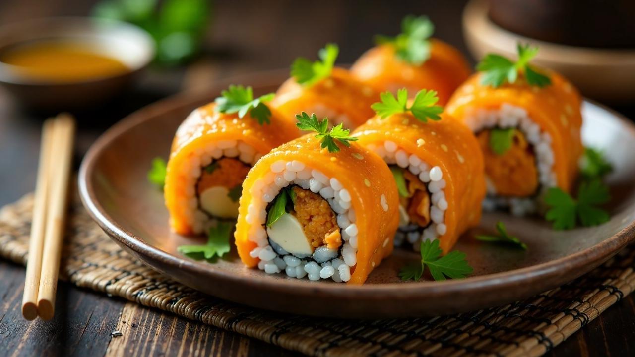 Butter Chicken Sushi Rolls