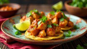 Butter Chicken Tostadas