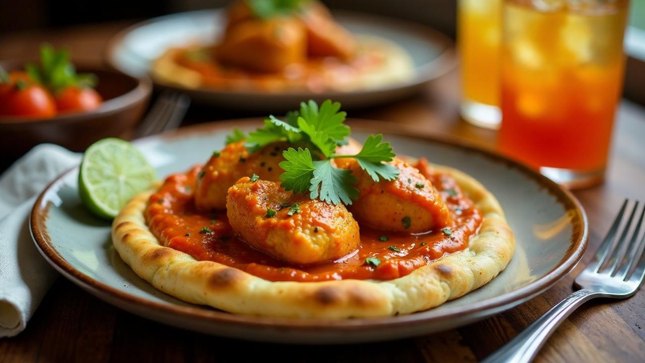 Butter Chicken with Naan Crust