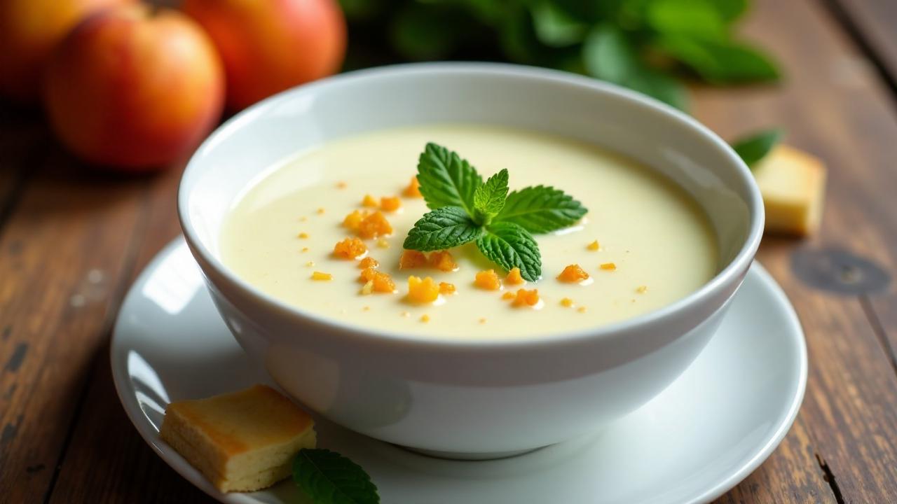 Buttermilchsuppe mit Backobst