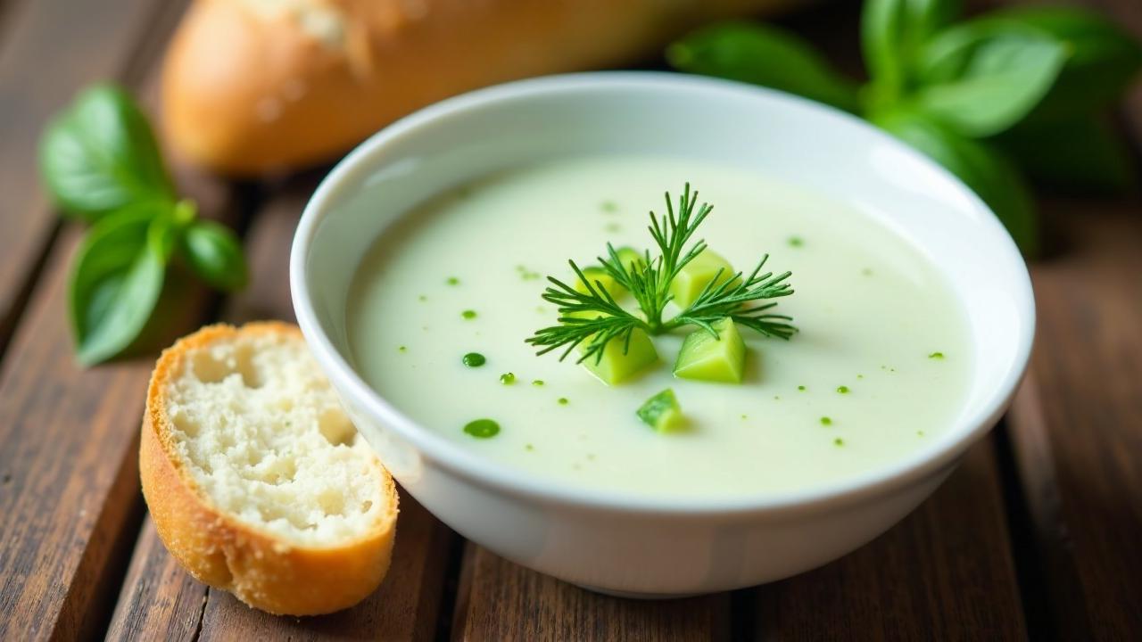 Buttermilchsuppe mit Dill