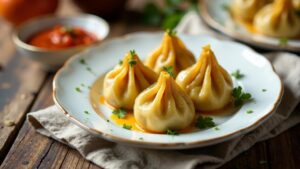 Butternut-Kürbis Momos