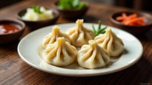 Buuz - Gedämpfte Fleischknödel