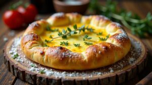 Byzantinische Khachapuri mit Thymian