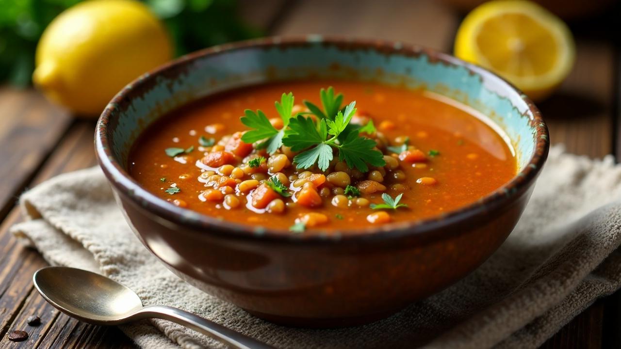 Byzantinische Linsensuppe mit Kreuzkümmel