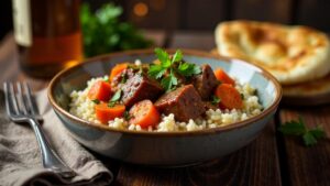 Byzantinisches Rindfleisch-Ragout mit Kreuzkümmel