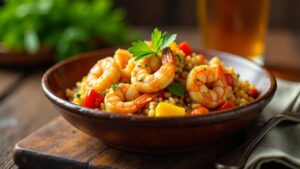 Cajun Jambalaya with Chicken and Shrimp