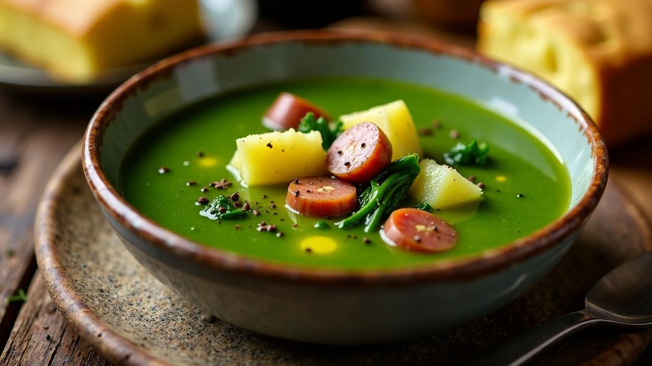 Caldo Verde Angolano (Angolanische Grünkohlsuppe)