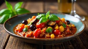 Caponata (Sizilianisches Auberginen-Gemüsegericht)