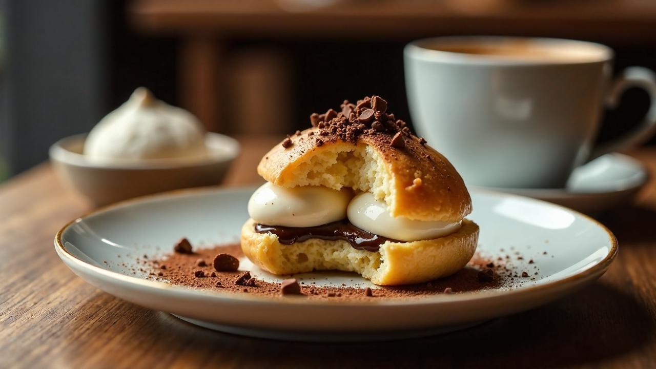 Cappuccino-Profiteroles