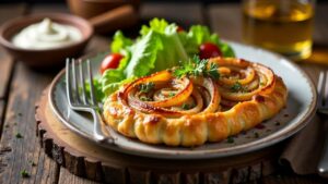 Caramelized Onion Tart: Karamellisierte Zwiebel-Tarte