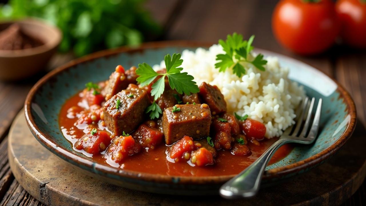 Carne en Salsa (Rindfleisch in Soße)