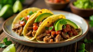 Carnitas-Tacos mit Limetten-Chili