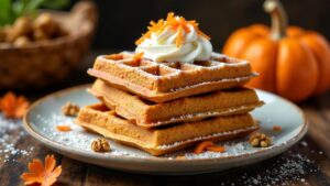 Carrot-Cake-Waffeln